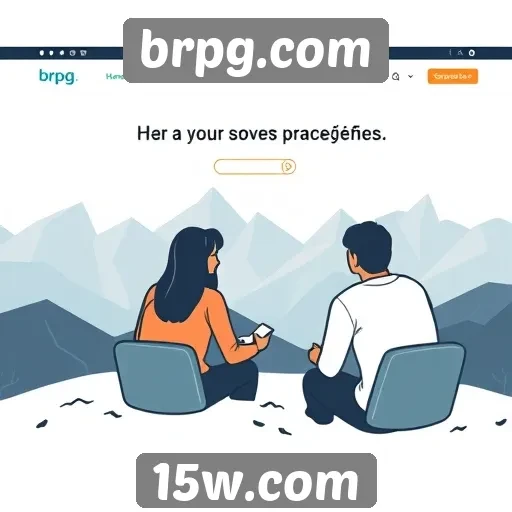 Experiência do usuário navegando no site brpg.com